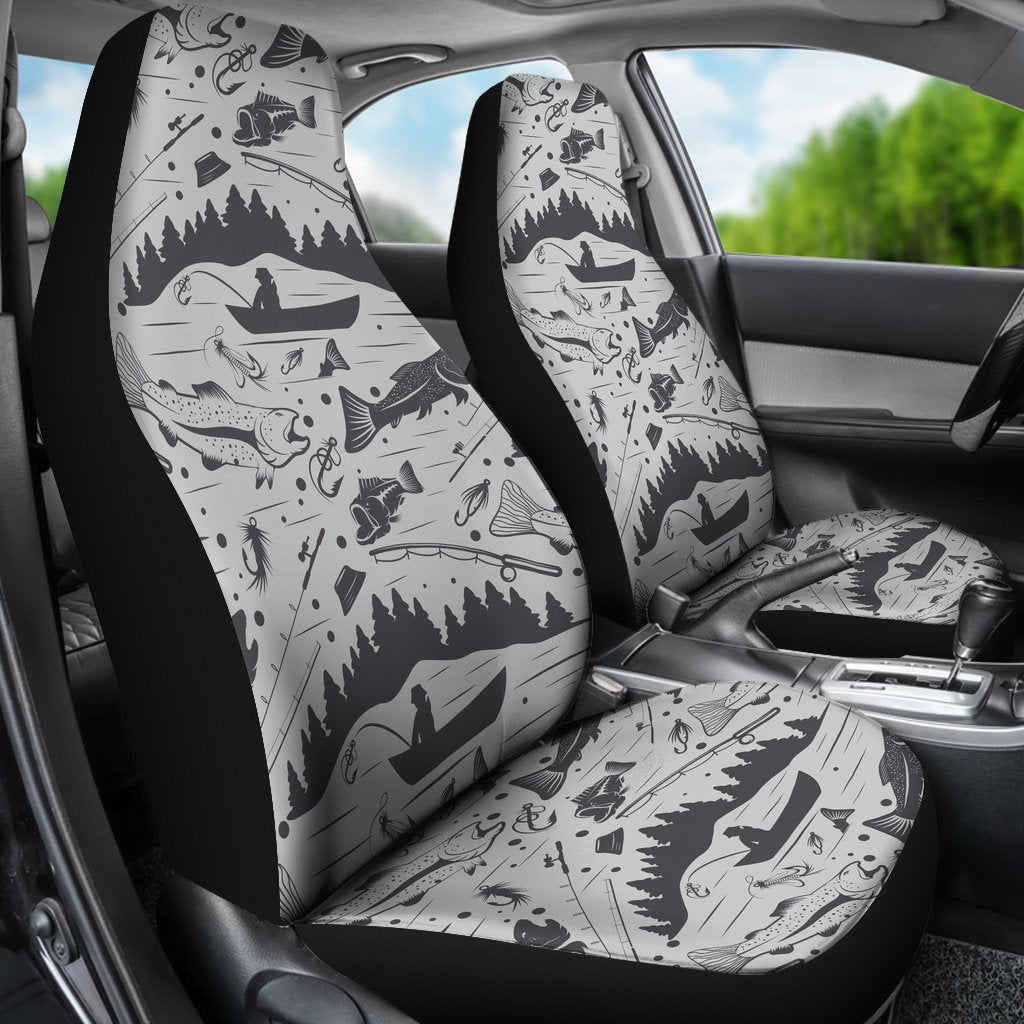 Fishing Pattern Universal Fit Car Seat Covers