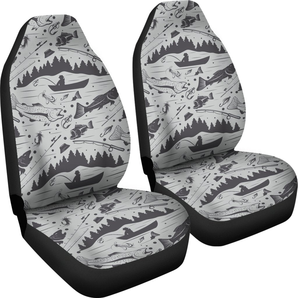 Fishing Pattern Universal Fit Car Seat Covers