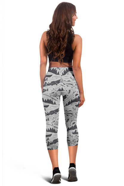 Fishing Pattern Women Capris