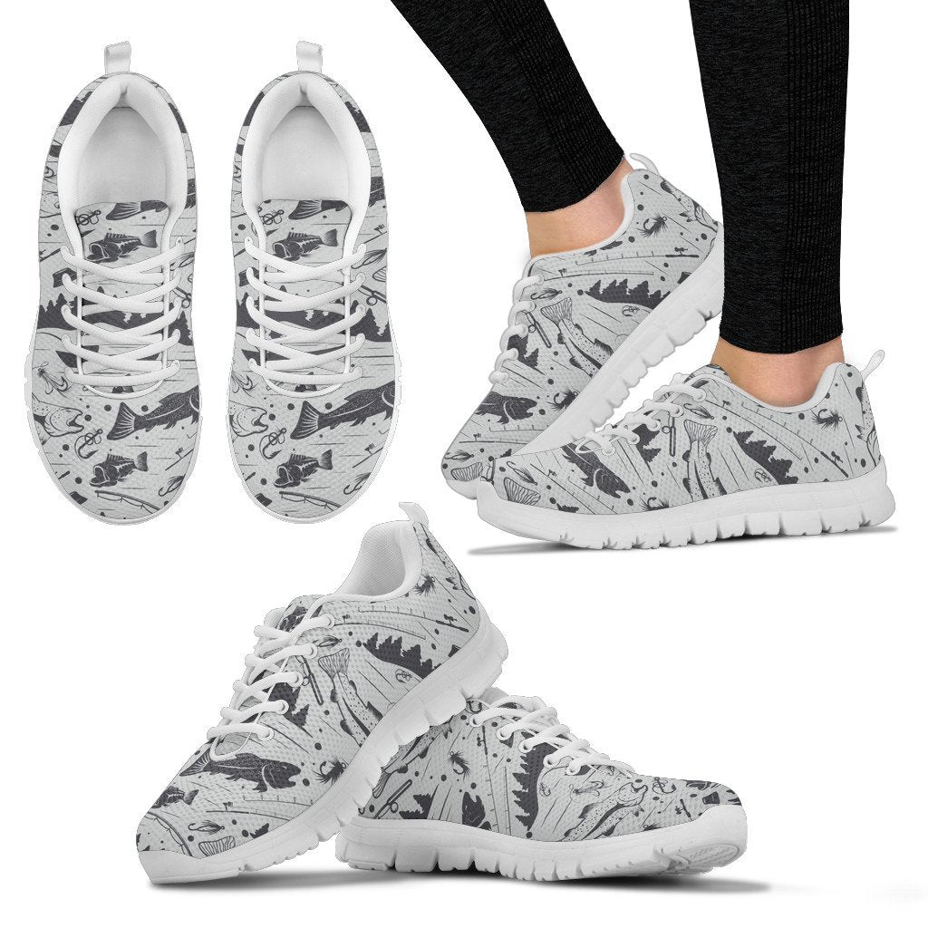 Fishing pattern Women Sneakers