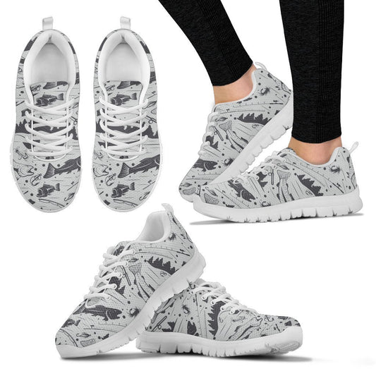 Fishing pattern Women Sneakers