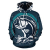 Fishing Print All Over Print Hoodie