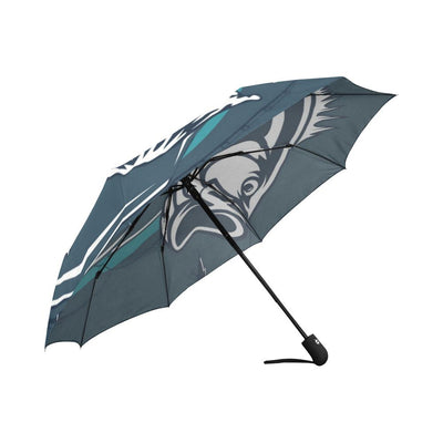 Fishing Print Automatic Foldable Umbrella