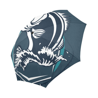 Fishing Print Automatic Foldable Umbrella