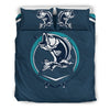 Fishing Print Duvet Cover Bedding Set