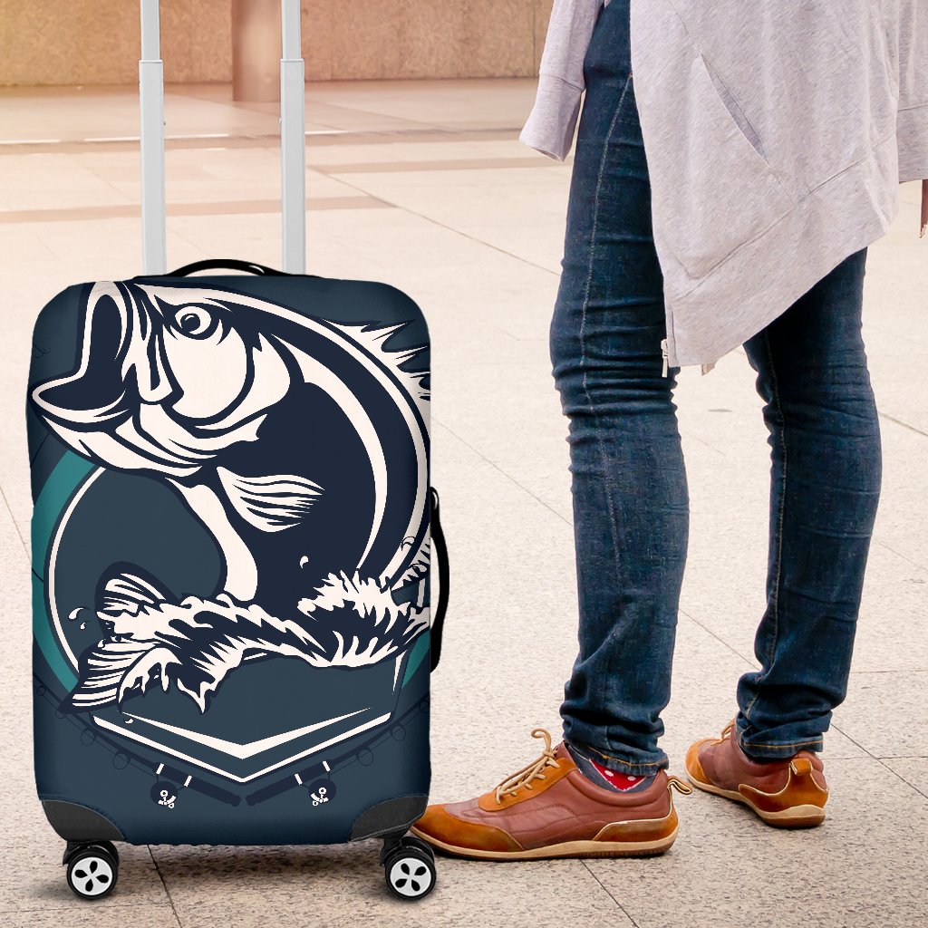 Fishing Print Luggage Cover Protector
