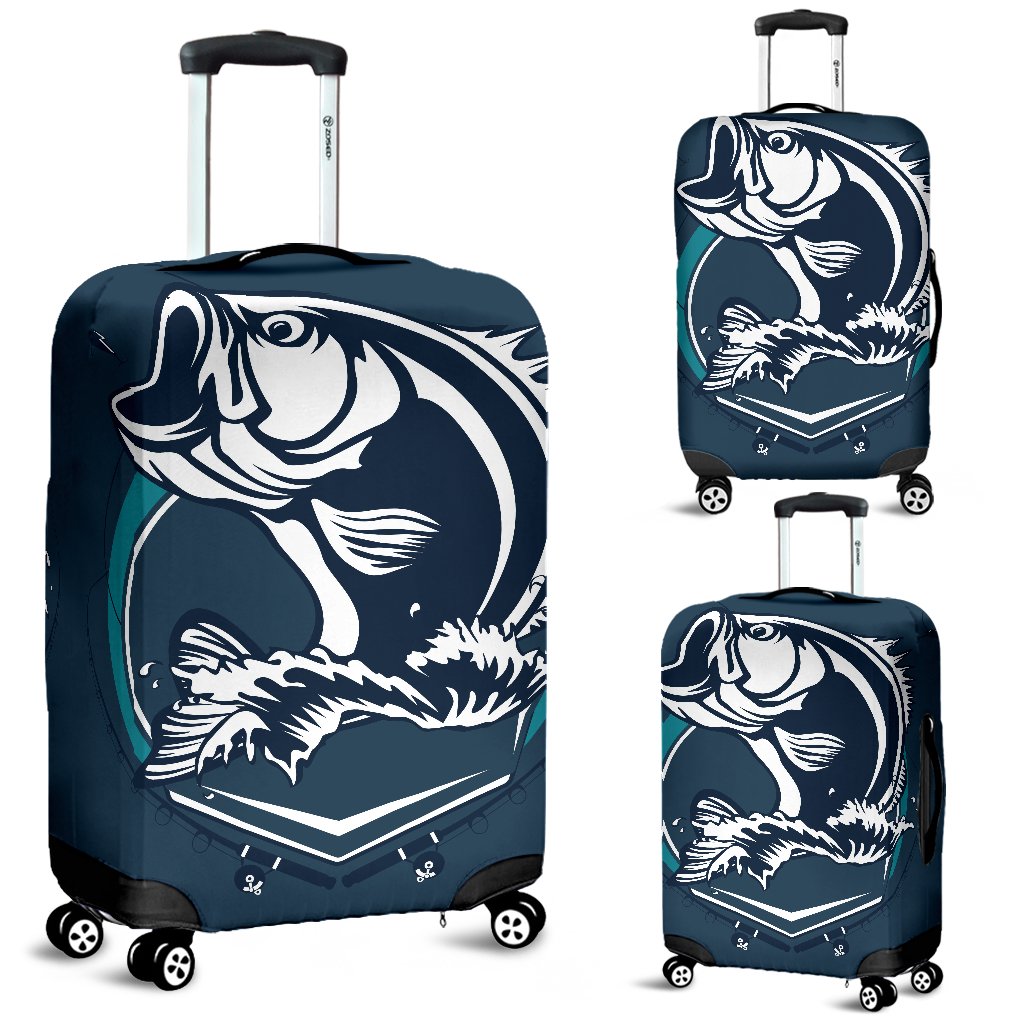 Fishing Print Luggage Cover Protector