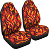 Flame Fire Print Pattern Universal Fit Car Seat Covers