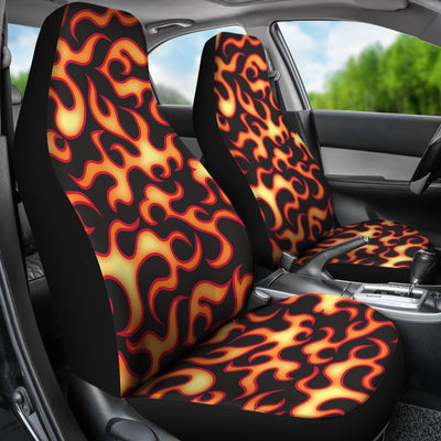 Flame Fire Themed Print Universal Fit Car Seat Covers