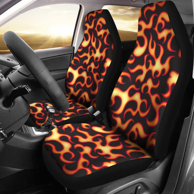 Flame Fire Themed Print Universal Fit Car Seat Covers