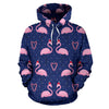 Flamingo Christmas All Over Print Hoodie