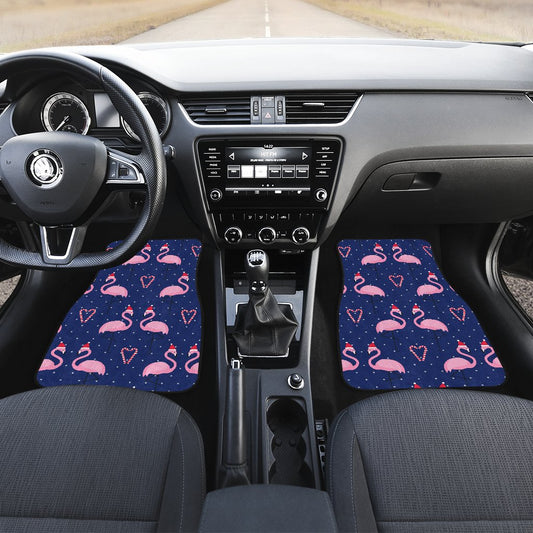 Flamingo Christmas Car Floor Mats