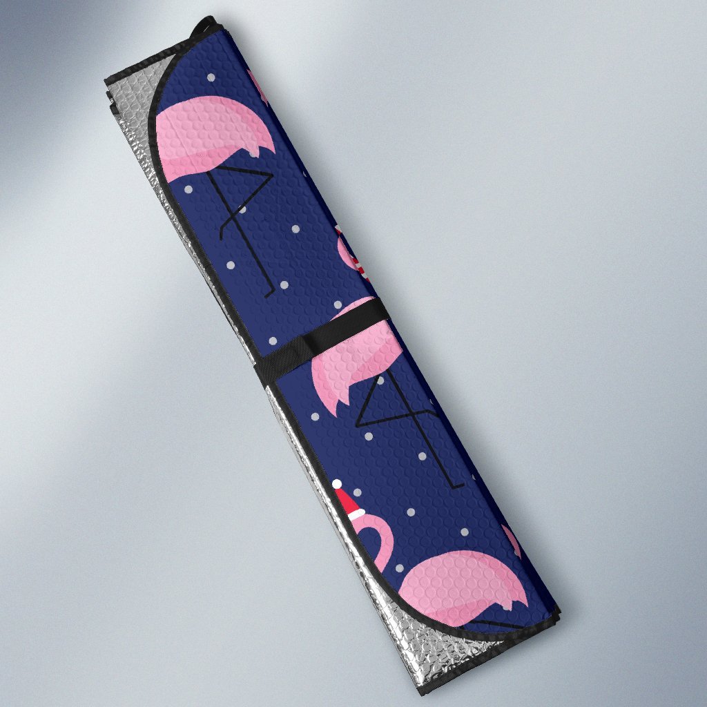 Flamingo Christmas Car Sun Shade-JorJune