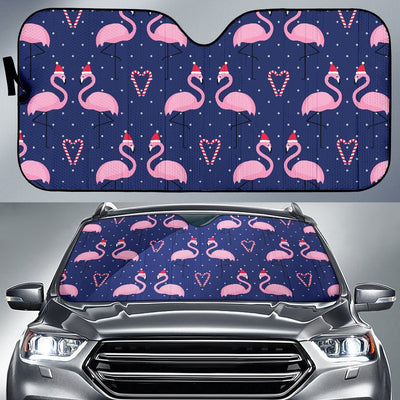 Flamingo Christmas Car Sun Shade-JorJune