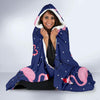 Flamingo Christmas Hooded Blanket-JORJUNE.COM