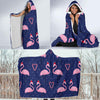 Flamingo Christmas Hooded Blanket-JORJUNE.COM