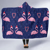 Flamingo Christmas Hooded Blanket-JORJUNE.COM