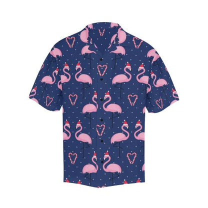 Flamingo Christmas Men Hawaiian Shirt
