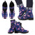 Flamingo Christmas Men Leather Boots