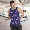 Flamingo Christmas Men Tank Top