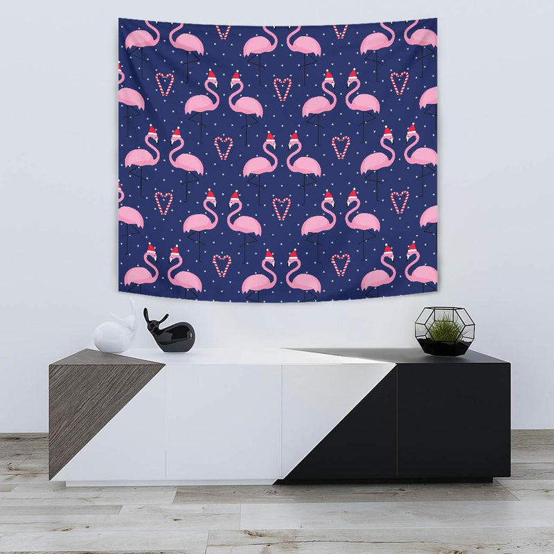 Flamingo Christmas Tapestry