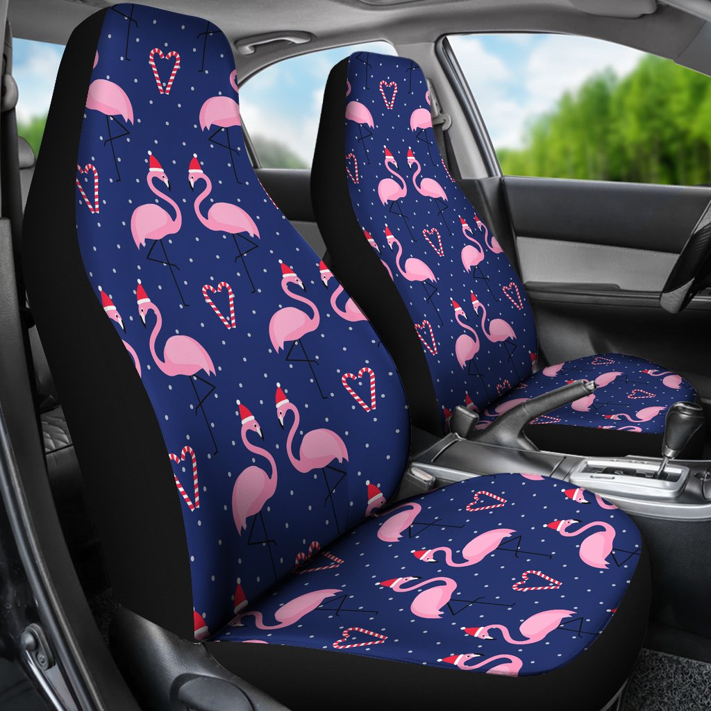 Flamingo Christmas Universal Fit Car Seat Covers