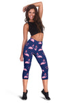 Flamingo Christmas Women Capris