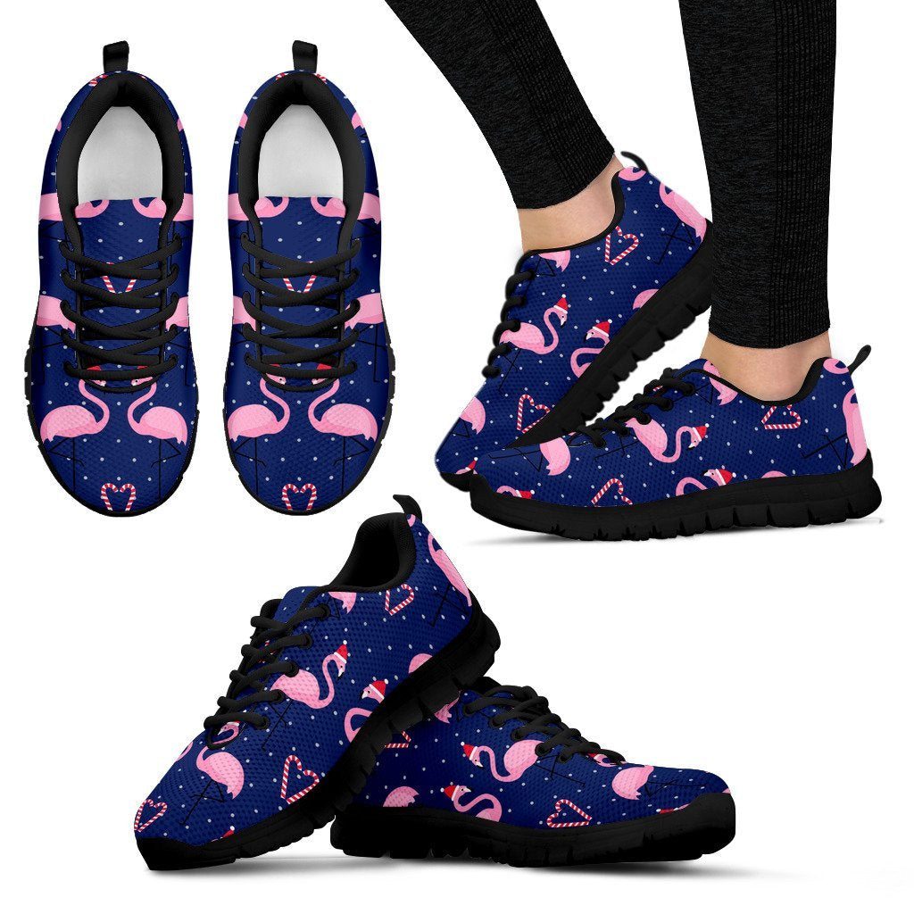 Flamingo Christmas Women Sneakers