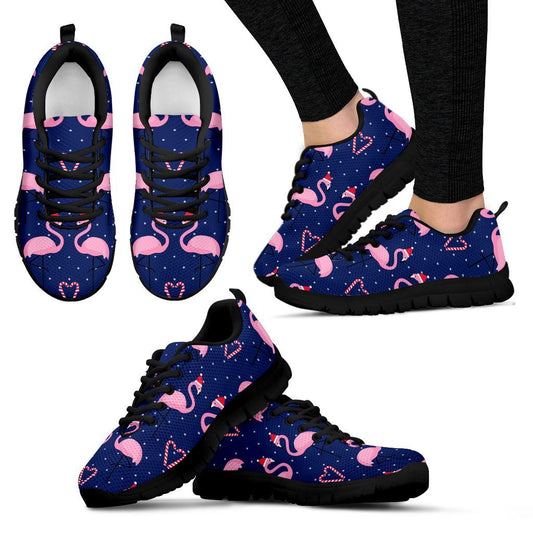 Flamingo Christmas Women Sneakers