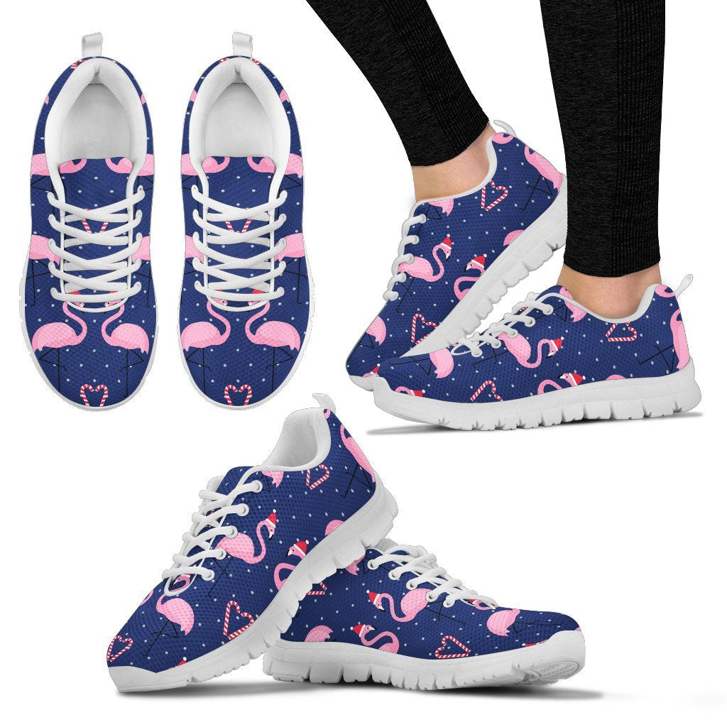 Flamingo Christmas Women Sneakers