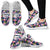 Flamingo Hibiscus Print Mesh Knit Sneakers Shoes