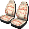 Flamingo Hibiscus Print Pattern Universal Fit Car Seat Covers