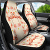 Flamingo Hibiscus Print Pattern Universal Fit Car Seat Covers