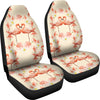 Flamingo Hibiscus Print Pattern Universal Fit Car Seat Covers