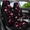 Flamingo Pink Neon Print Pattern Universal Fit Car Seat Covers