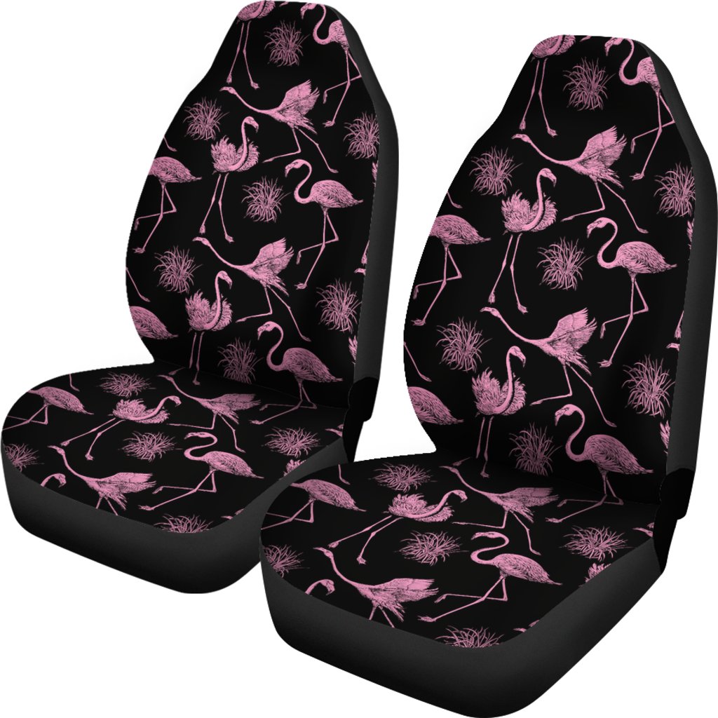 Flamingo Pink Print Pattern Universal Fit Car Seat Covers