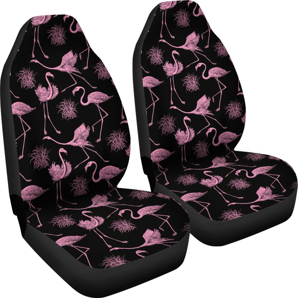 Flamingo Pink Print Pattern Universal Fit Car Seat Covers