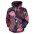 Flamingo Tropical Pattern All Over Zip Up Hoodie
