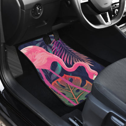 Flamingo Tropical Pattern Car Floor Mats