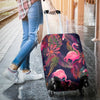 Flamingo Tropical Pattern Luggage Cover Protector