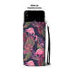 Flamingo Tropical Pattern Wallet Phone Case