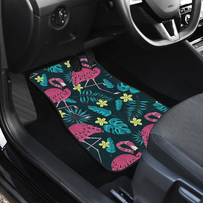 Flamingo Print Pattern Car Floor Mats