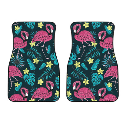 Flamingo Print Pattern Car Floor Mats