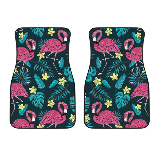 Flamingo Print Pattern Car Floor Mats