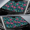 Flamingo Print Pattern Car Sun Shade-JorJune