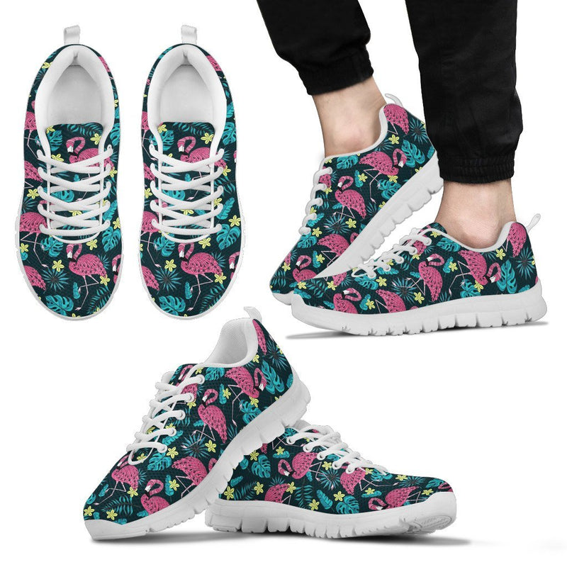 Flamingo Print Pattern Men Sneakers