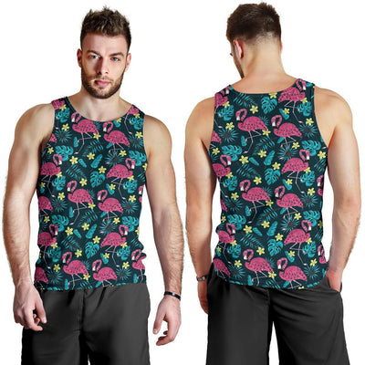 Flamingo Print Pattern Men Tank Top