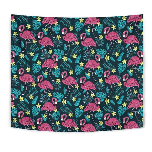 Flamingo Print Pattern Tapestry