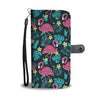 Flamingo Print Pattern Wallet Phone Case