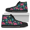 Flamingo Print Pattern Women High Top Shoes